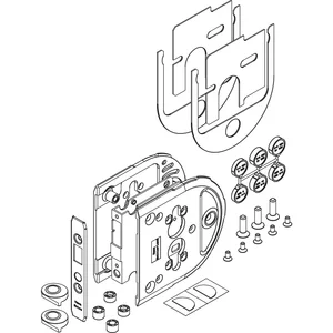 HAWA Toplock Gegenkasten ohne Abdeckkappen inkl. Zentrierset