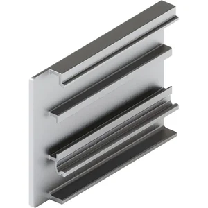 HAWA-Junior 80/100 B Abdeckkappe Clipblende 53 mm links silber