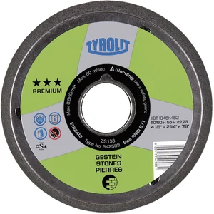 TYROLIT Schleiftopf kegelig Premium*** 130/90 x 55 Aufnahme M14 Korn 16 Gestein