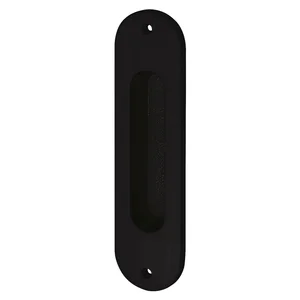 MARCHESI Schiebetürmuschel oval 38 x 152 mm Messing schwarz