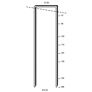 ALSAFIX Klammern Type WP 130 mm aus Stahldraht verzinkt (1450 Stück)