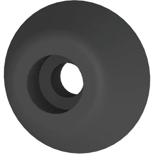 Gummipuffer, schwarz