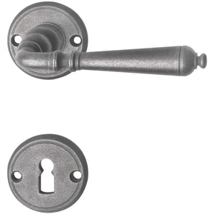 HALCÖ Drückergarnitur GRÖDEN - auf Rosette BB, 38 - 45, thermopatiniert