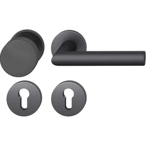 FSB Feuerschutz Wechselgarnitur 76 1076 AGL DIN PZ, links, schwarz matt