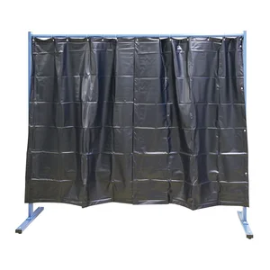 KEMPER Schweißerschutzwand 1-teilig Breite 2.10 m dunkelgrün