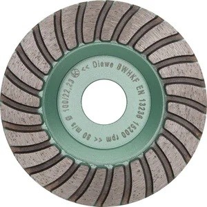 DIEWE Diamant-Trockenschleifteller Premium Line Turbo 100 x 18 x 22.23 mm