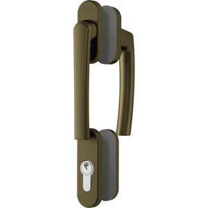 ROTO Balkontürgriffgarnitur ROTOLINE niedrig, Aluminium mittelbronze eloxiert