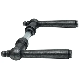 HALCÖ Drückerpaar FULP, Ansatz 18 mm, schwarz passiviert