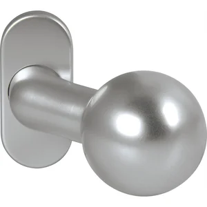 OGRO Knopfdrückerlochteil PREMIUM 8350 V/6620 - mit Rosette, Alu silber eloxiert