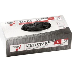 SCHULLER Einweghandschuhe Med Nitril Schwarz M - 100 Stück