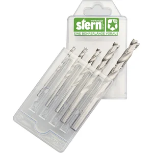STERN Holzspiralbohrersatz 302KHS-5 HS Bohrer ø 4 - 10 mm 5-tlg,