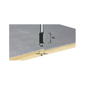 FESTOOL Bündigfräser HW 12.7 x 25 mm mit Kugellager unten
