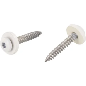 Kopflackierte Fensterbankschraube 3.9x25 Torx 15 Edelstahl A2 / RAL9016