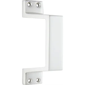 KWS Schiebetorgriff 5315 schräg, 140 mm, Aluminium neusilber eloxiert