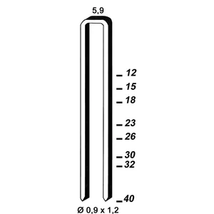 ALSAFIX Klammern Type ES 18 mm aus Stahldraht verzinkt (7800 Stück)