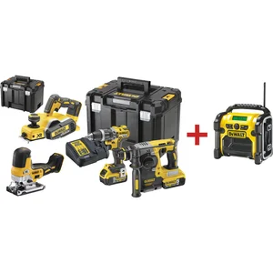 DEWALT Akku-Set Holz 18 V DCD796 / DCH273 / DCP580NT / DCS335NT / DCR019