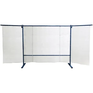 KEMPER Schweißerschutzwand 3-teilig Breite 3.80 m glasklar