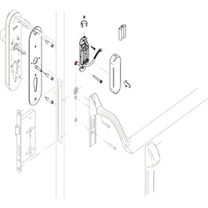 SALTO Panikstangenkit XS4 One KPB40, für Panikstange BKS oder ECO Edelstahl