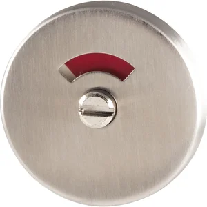 WC-Aussenrosette WG ø 50 mm, m. Anschraubträger "U", R/W Anzeige, Edelstahl