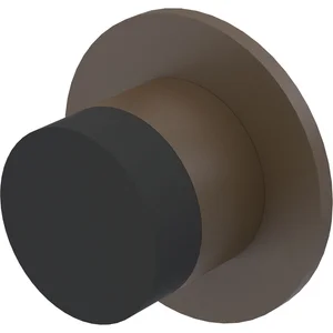 KWS Wandtürpuffer 2069, ø 30 mm, Länge 28 mm, Aluminium dunkelbraun eloxiert