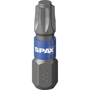 SPAX Bit-Einsatz T-Star 1/4"sechskant T30/25 mm Zapfenführung, Inhalt 5 Stück