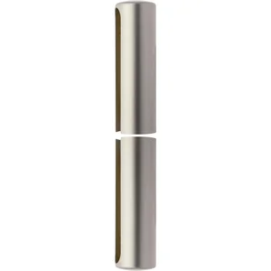 OTLAV Aufsteckhülsen, flachrund, Band ø 16 mm, Kunststoff vernickelt matt