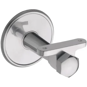 Handlaufträger, Rosetten ø 70 mm, Wandabstand 65 mm, Aluminium poliert