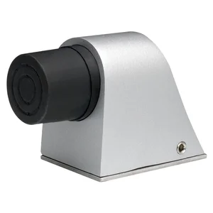 KWS Bodentürpuffer - Platte 55 x 80 mm, Höhe 70mm, Aluminium silberfärbig