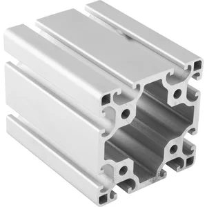 Aluminium Nutprofil ISP Nut 8 L80 leicht 80 x 80 mm 8 Nuten