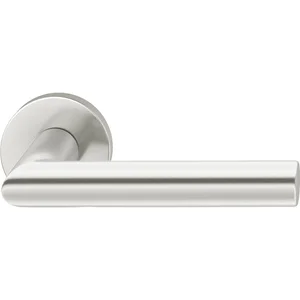 FSB Haustürhalbgarnitur 70 1076 rechts, runde Rosette, Aluminium silber eloxiert