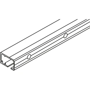 HAWA Porta Laufschiene Wandmontage L=6000 mm auf Maß silber