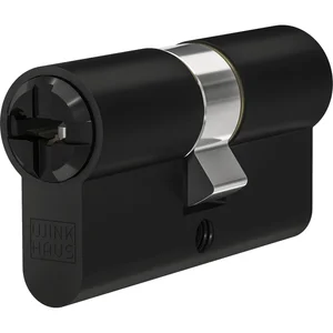 WINKHAUS Einbaudoppelzylinder keyTec N-Tra, gleichsperrend, 40/75 schwarz
