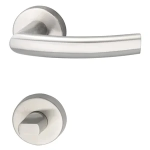 MARCHESI Drückergarnitur RIGA - auf Rosette WC, 38 - 45, Edelstahl matt