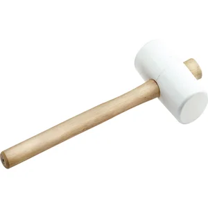 KAUFMANN Gummihammer weiß Kopfdurchmesser 65 mm mit Eschenstiel