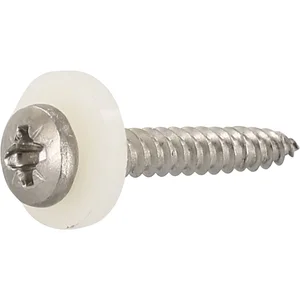 Fensterbankschraube 3.9x25 Pozidriv Kreuzschlitz Edelstahl A2 mit Polyamid-Sch.