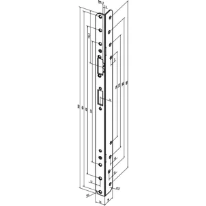 Renovierungsschließblech winkelig, 24 x 34 x 500 mm rund (---68A35-04)