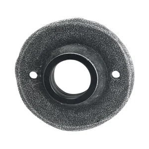 HALCÖ Drückerrrosette STUBAI, ø 53 mm, verzinkt schwarz passiviert