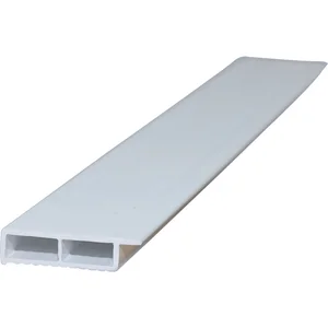 EXTE Hohlkammerleiste mit Fahne, 40/7 mit selbstklebender Folie, weiß