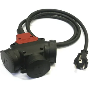 PCE Verlängerungskabel 3-fach H07RN-F 3G1.5 Länge 1.5 m IP44