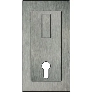 Einlassmuschel Silent Stop PZ, 94 x 179 mm, Edelstahl geschliffen