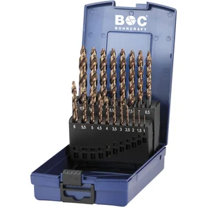BOHRCRAFT Bohrer-Kassette Turbo Step DIN338 HSS-E Co5 ø 1-10 mm 19-teilig