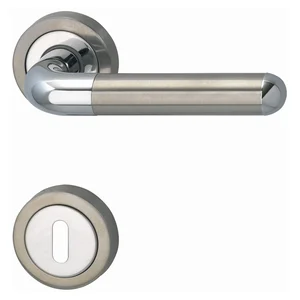 MARCHESI Drückergarnitur ZEUS - auf Rosette BB, verchromt/Edelstahl matt