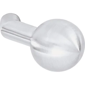 OGRO Knopfdrückerlochteil PREMIUM 8548 V - ohne Rosette, silber eloxiert