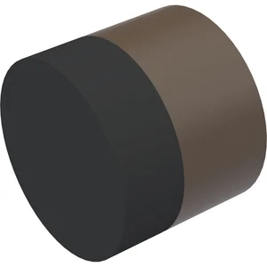 KWS Wandtürpuffer 2008 ø 30 mm, Aluminium dunkelbraun eloxiert