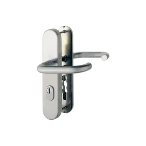 SH-Drückergarnitur PARIS-auf LS PZ88, 67-77, mit Kzs., Edelstahl matt