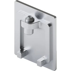 HAWA-Junior 80/100 Abdeckkappe für Laufschiene Stahl verchromt matt