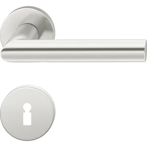 FSB Objekt Drückergarnitur 72 1076 AGL auf Rosette BB, silber eloxiert