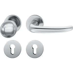 FSB Objekt Wechselgarnitur 72 1023 AGL auf Rosette PZ, rechts, Edelstahl matt