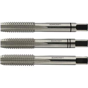 BOHRCRAFT Hand-Gewindebohrer-Satz HSSG DIN352 metrisches Linksgewinde M 3