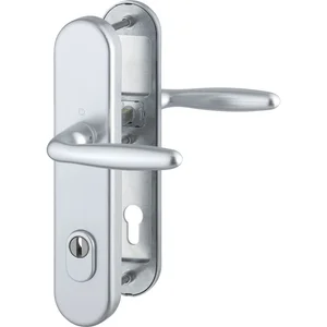 SH-Drückergarnitur VERONA-auf Schild PZ88, 62-72, mit Kzs., silber, RC2